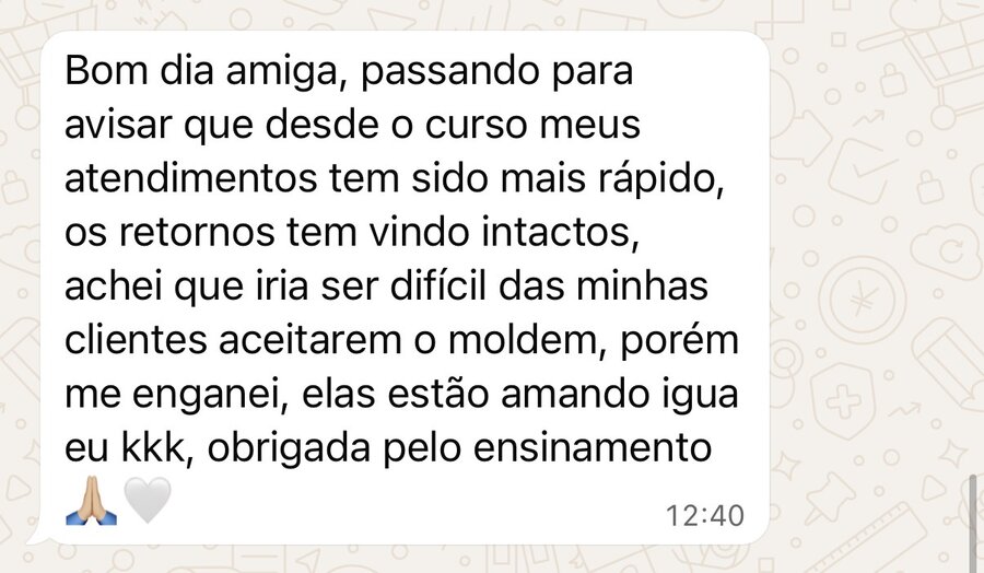 Depoimento de aluna