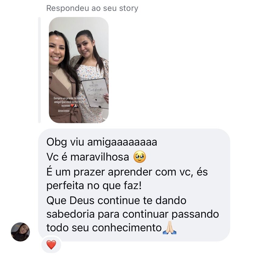 Depoimento de aluna