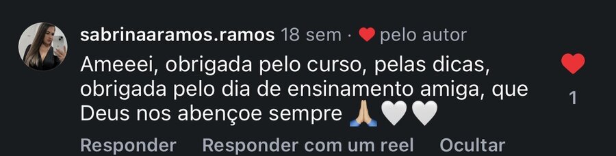 Depoimento de aluna
