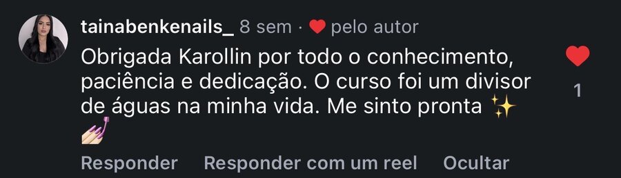 Depoimento de aluna