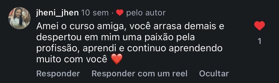 Depoimento de aluna